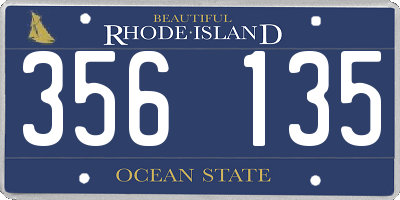 RI license plate 356135