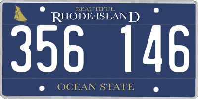 RI license plate 356146