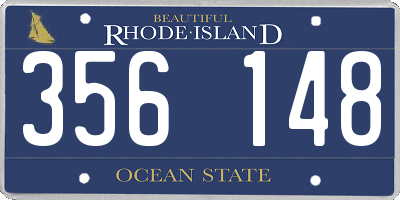 RI license plate 356148