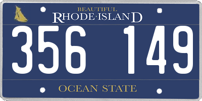 RI license plate 356149
