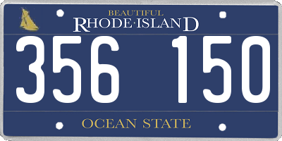 RI license plate 356150