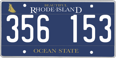 RI license plate 356153