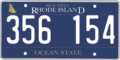 RI license plate 356154