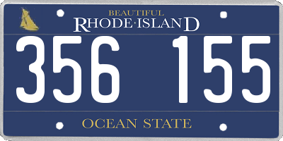 RI license plate 356155