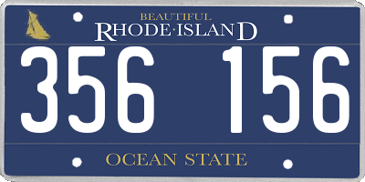 RI license plate 356156