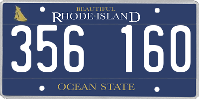 RI license plate 356160