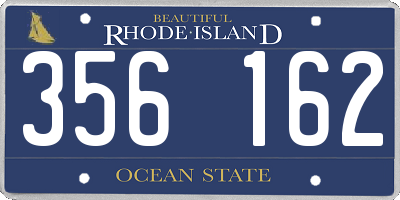 RI license plate 356162