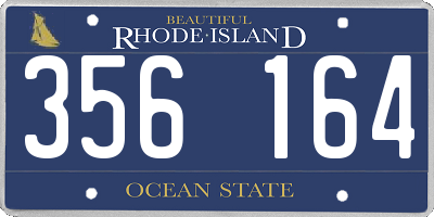 RI license plate 356164