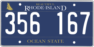 RI license plate 356167