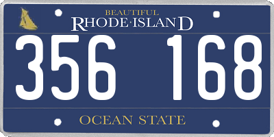 RI license plate 356168