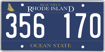 RI license plate 356170