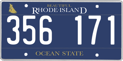 RI license plate 356171