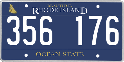 RI license plate 356176