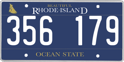 RI license plate 356179