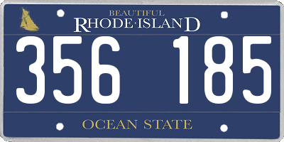 RI license plate 356185