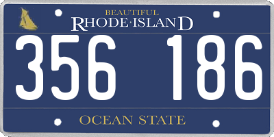 RI license plate 356186
