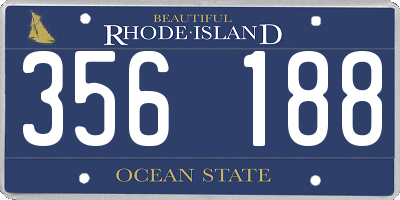 RI license plate 356188