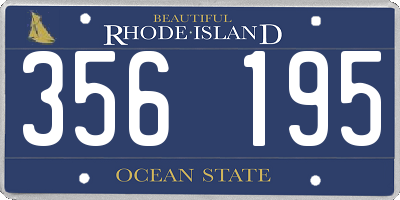 RI license plate 356195