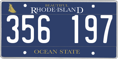 RI license plate 356197