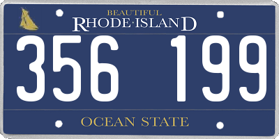 RI license plate 356199