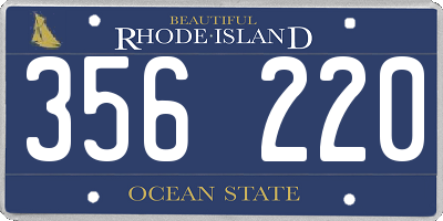 RI license plate 356220