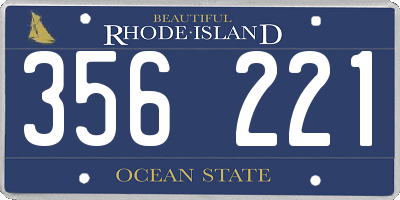 RI license plate 356221