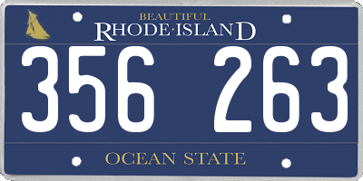 RI license plate 356263