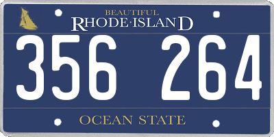 RI license plate 356264