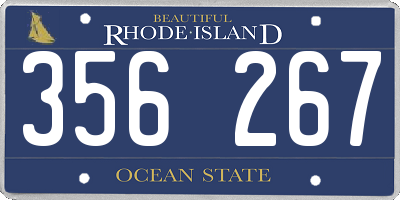 RI license plate 356267