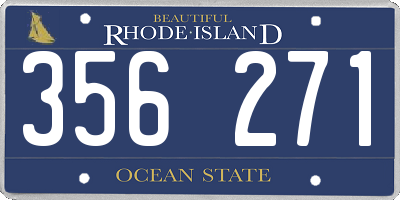 RI license plate 356271