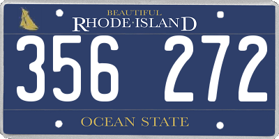 RI license plate 356272