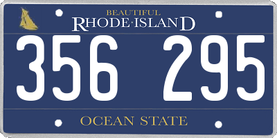 RI license plate 356295