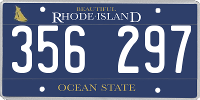 RI license plate 356297