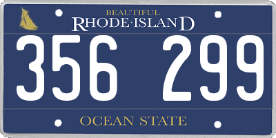 RI license plate 356299