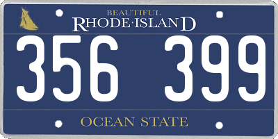 RI license plate 356399