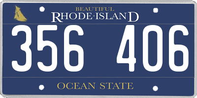RI license plate 356406