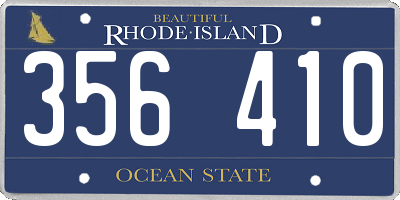 RI license plate 356410