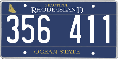 RI license plate 356411
