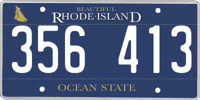 RI license plate 356413