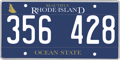 RI license plate 356428