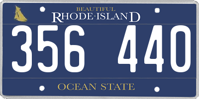 RI license plate 356440