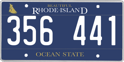 RI license plate 356441