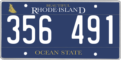RI license plate 356491