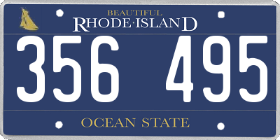 RI license plate 356495