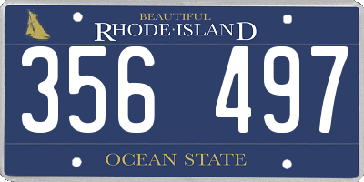 RI license plate 356497