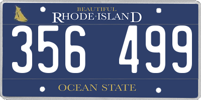 RI license plate 356499
