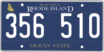 RI license plate 356510