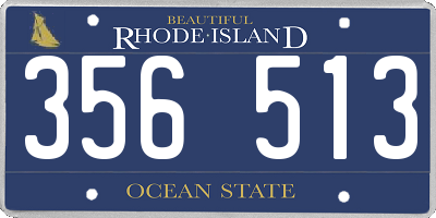 RI license plate 356513
