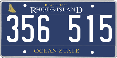 RI license plate 356515