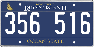 RI license plate 356516